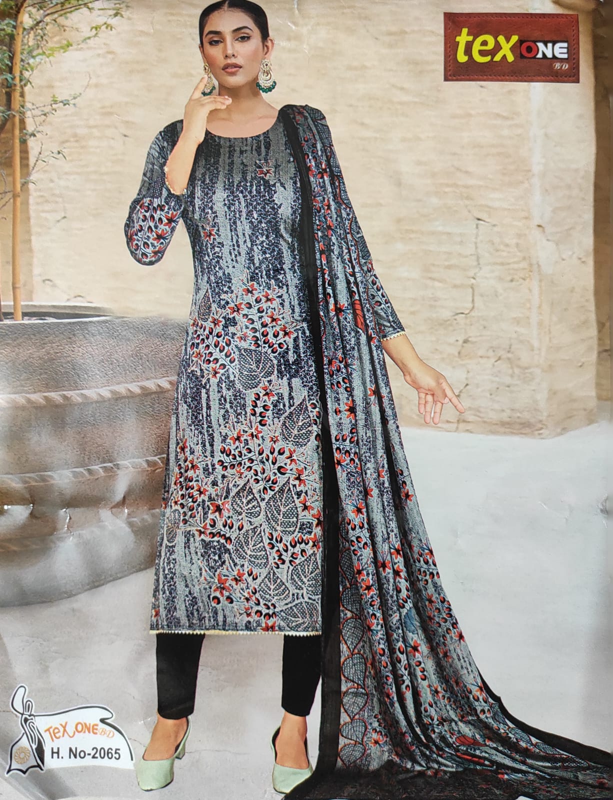 100% Premium cotton digital printed 3 Piece