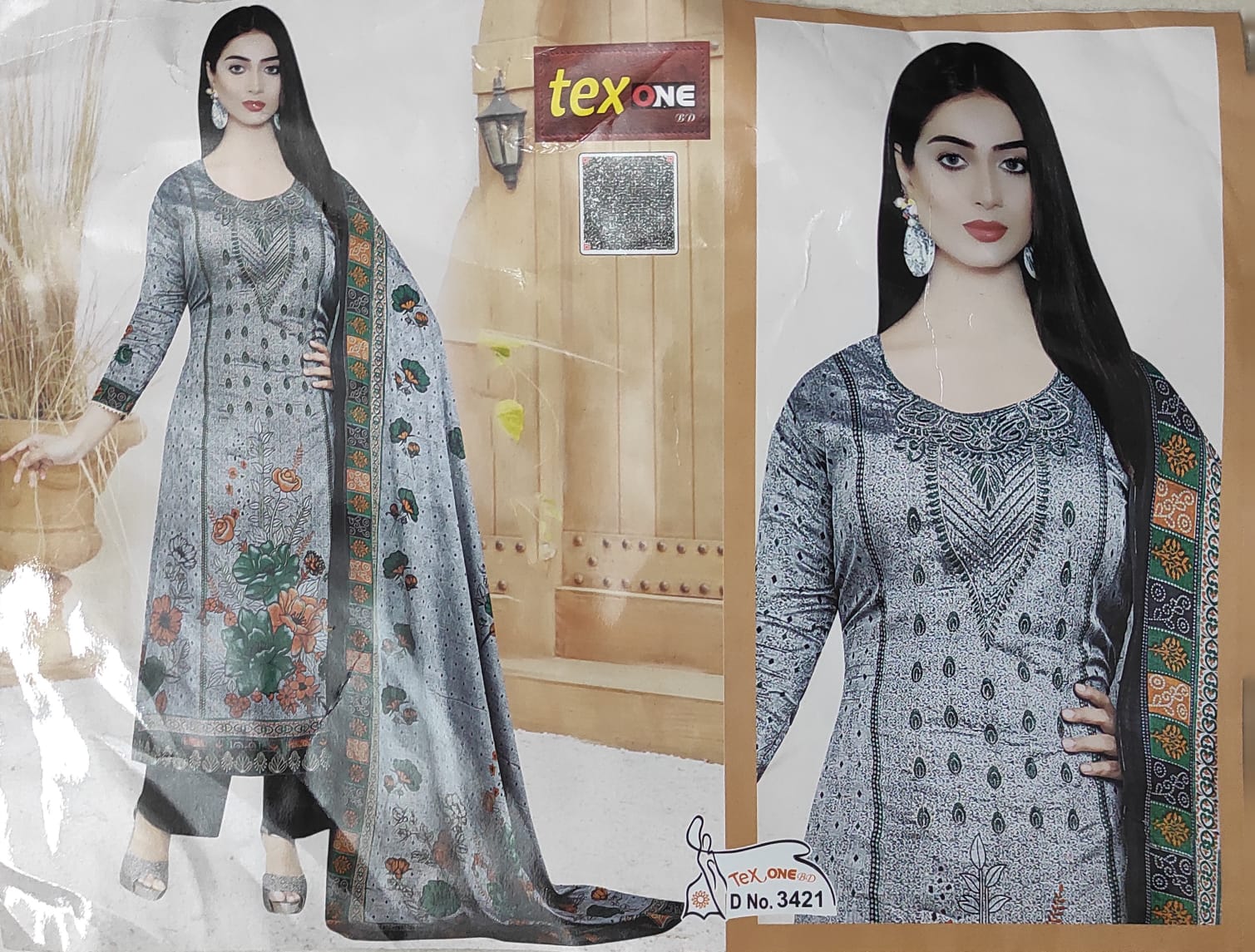 100% Premium cotton digital printed 3 Piece