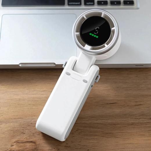 Portable Handheld Turbo Fan, 5 Gear Wind, Battery Operated, Up to 12 Working Hours, Hand Fan with Air Turbo Tech